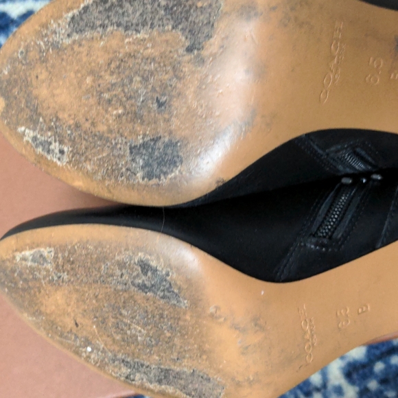 Coach Seneca black booties size 6.5 - Picture 9 of 9